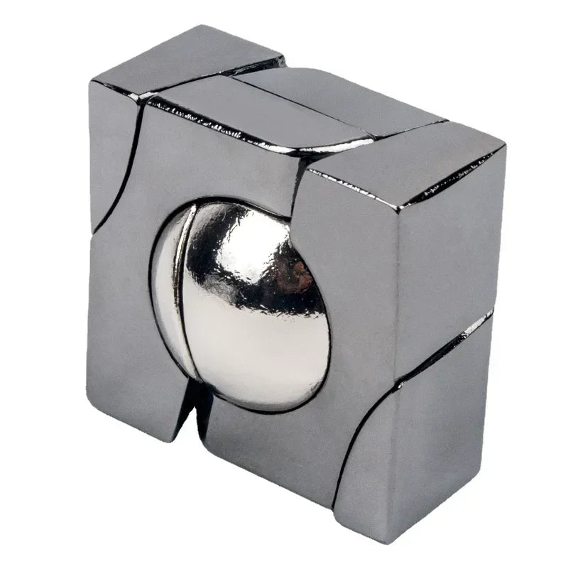 Creative IQ Metal Brain Teaser Puzzle – Magic Baffling Game Toy for Kids & Adults