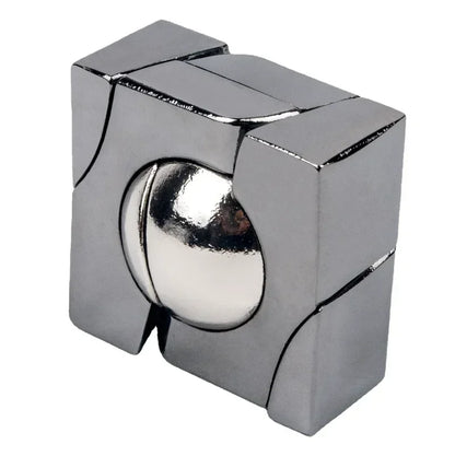 Creative IQ Metal Brain Teaser Puzzle – Magic Baffling Game Toy for Kids & Adults