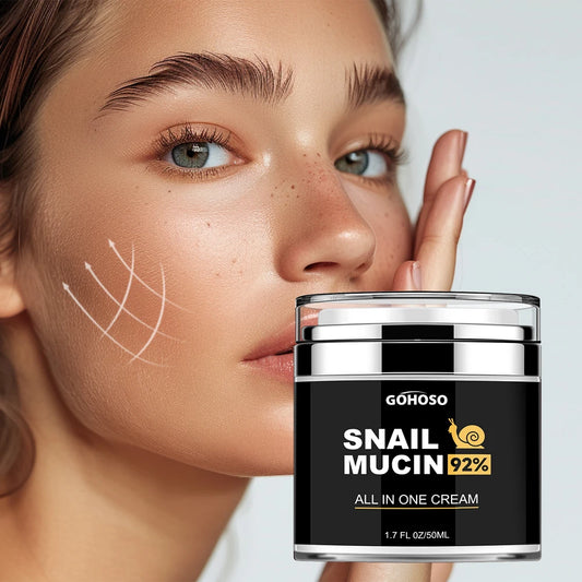 ENVISHA Skin Care Snail Mucus Facial Cream Firming Whitening Anti-Aging Moisturizing Hydrating Beauty Health Shrink Pores