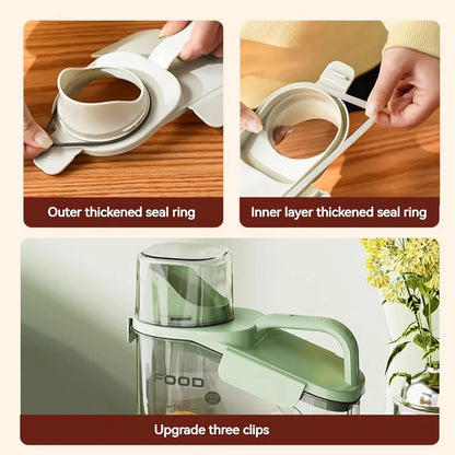 Pet food sealed bucket cat and dog food storage tank freeze-dried anti mold storage box large capacity transparent storage tank
