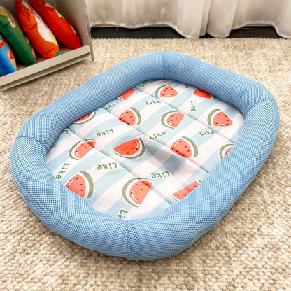Summer Cooling Pet Cat Bed Cushion Ice Pad Dog Sleeping Square Mat for Puppy Dogs Cats Pet Kennel Top Quality Cool Cold
