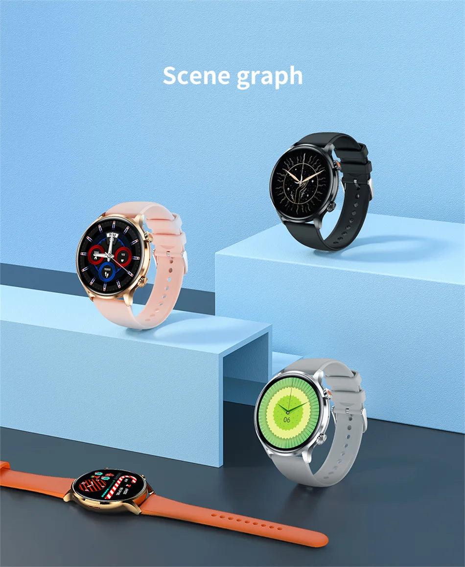 2026 AMOLED HD Smartwatch – GPS, Bluetooth Call, IP68 for Android & iOS