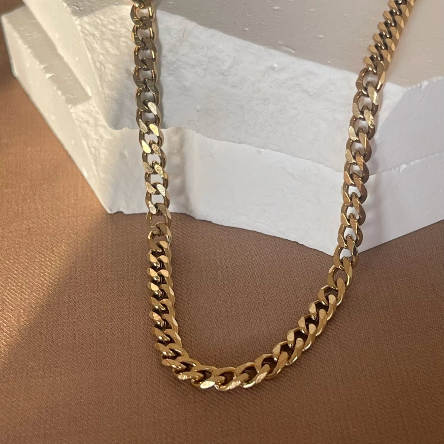 3/5/7mm Stainless Steel Punk Cuban Chains Necklace for Men Women Gold Silver Color Choker Metal Collar Jewelry Fashion Gift