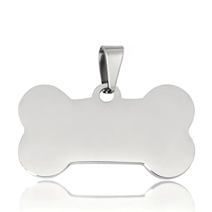 Personalized Dog Tag Necklace Custom Stainless Steel Name Engraved Identity Tag For Dog Collar Anti Loss Pet Nameplate Pendant