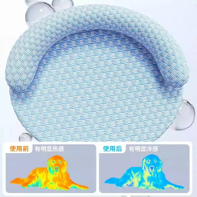 Pet Ice Mats Summer Cat Dog Sofa Nest Bed Cooling Sleeping Pad for Small Dogs Pets Durable Sofa Cooling Pad Blanket Pet Ice Mat