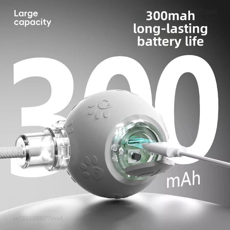 Xiaomi POPO Smart Automatic Cat Teasing Ball Indoor Pet Interactive Rolling Ball Electric Pet Ball Toy Simulated Tail For Cats