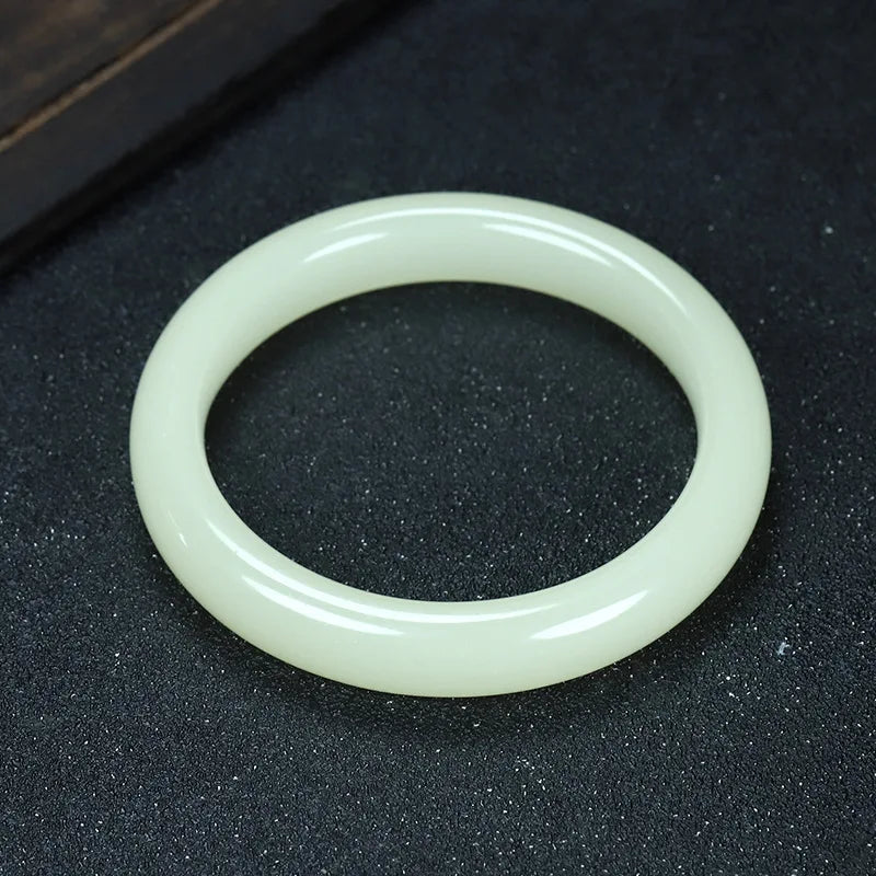 Multicolor Imitate Jade Bangle Charm Jewellery Fashion Accessories Hand-Carved Lucky Amulet Gifts for Women Her Men