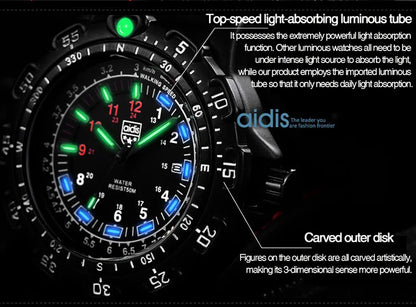 Addies Military Watch Special Forces Outdoor Sports Luminous Classic SEAL Army Wristwatch Man Quartz Watches For Men Waterproof