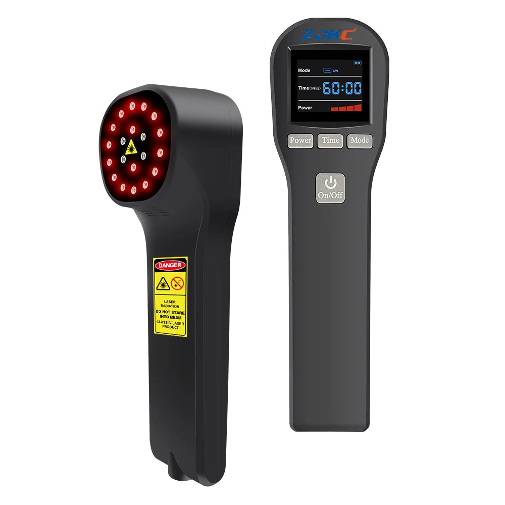 ZJKC Professional Pain Relief Physiotherapy Cold Laser Therapy Device for Pet Dog Cat Wound Injuries 650nm 808nm Home Handheld