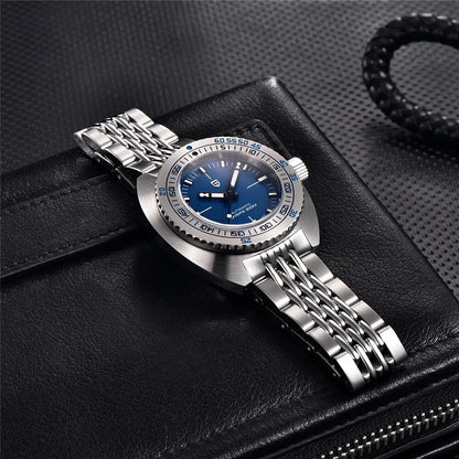 PAGANI DESIGN 2024 New .Men's Automatic Mechanical Divers Watches NH38 Sapphire Stainless Steel 300m Waterproof AR Watch for Men