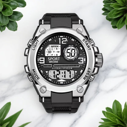 Trendy men's multifunctional sports student electronic watch is the best choice for gift giving