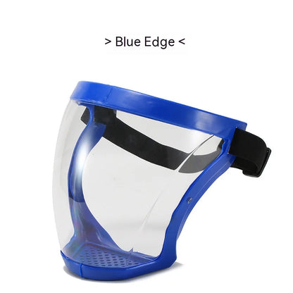 Transparent Facial Protector Super Protective Face Shield for Work Weed Whacking Anti-Fog Full Face Mask for Kitchen Oil Proof
