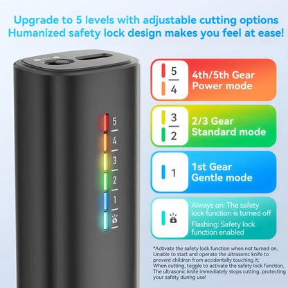 Awgem 40KHz Handheld Ultrasonic Cutter Ultrasonic cutting knife DIY Electric Carving Tool for Plastic/Resin/3D Printing/Textile