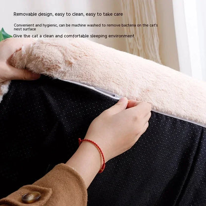 Plush Soft Cat Bed Sofa Dog Winter Warm Large Pet Cats Sofas Suitable For Small Medium Dogs Comfortable Sleep Pets Beds Supplies