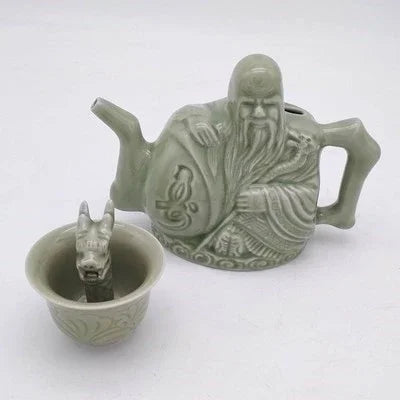 Chinese Trick Teapot – Handmade Ceramic Magic Pot for Tea, Wine & Coffee
