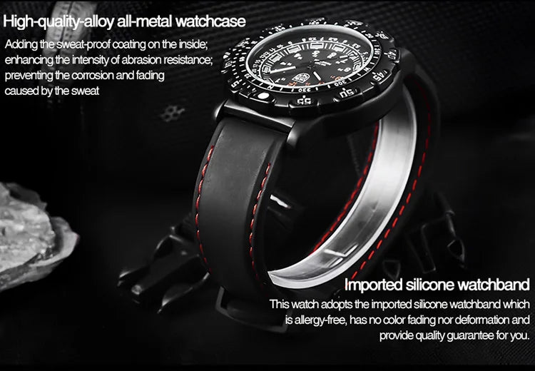 Addies Military Watch Special Forces Outdoor Sports Luminous Classic SEAL Army Wristwatch Man Quartz Watches For Men Waterproof