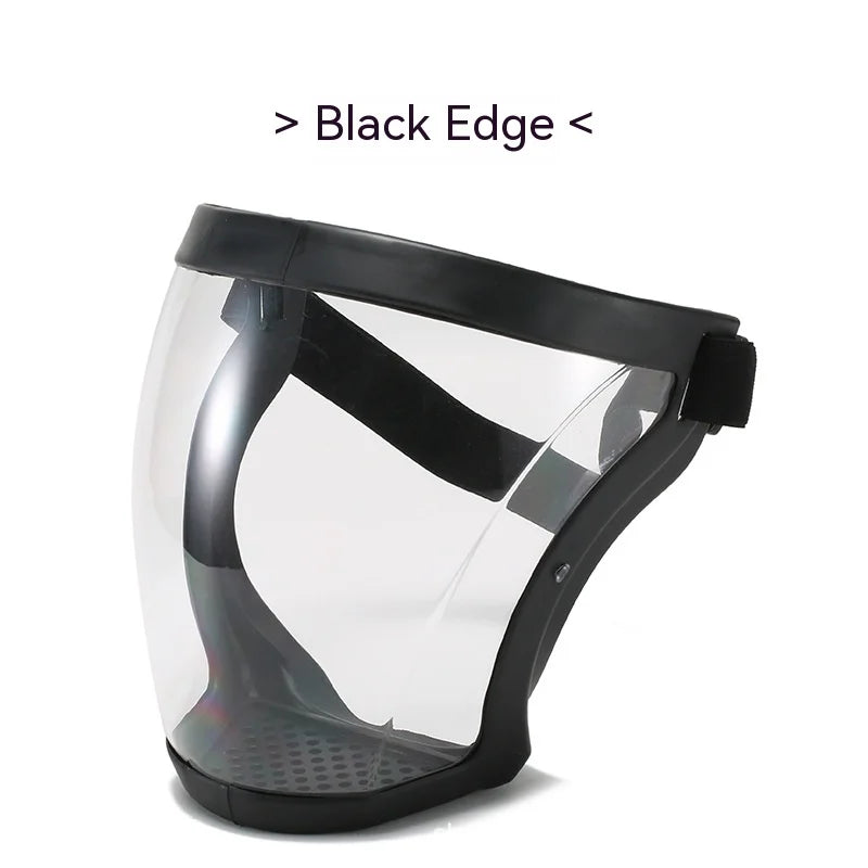 Transparent Facial Protector Super Protective Face Shield for Work Weed Whacking Anti-Fog Full Face Mask for Kitchen Oil Proof