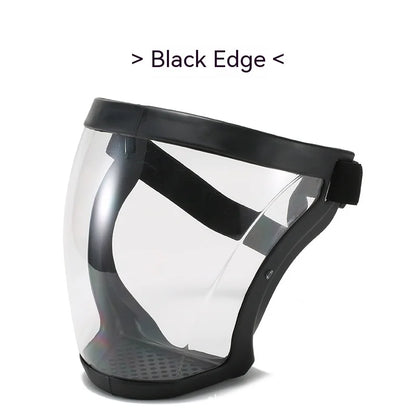 Transparent Facial Protector Super Protective Face Shield for Work Weed Whacking Anti-Fog Full Face Mask for Kitchen Oil Proof