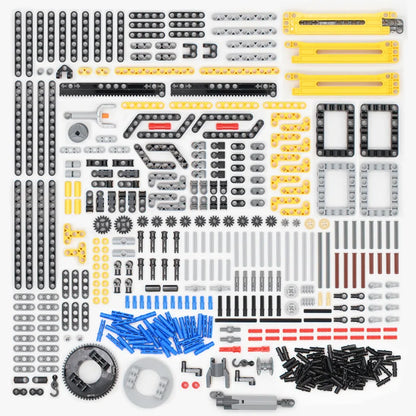 High-Tech Plastic Building Blocks Bricks Car Gear Link Liftarm Beam Cross Axle DIY Assembling MOC Bulk Technology Set Toys