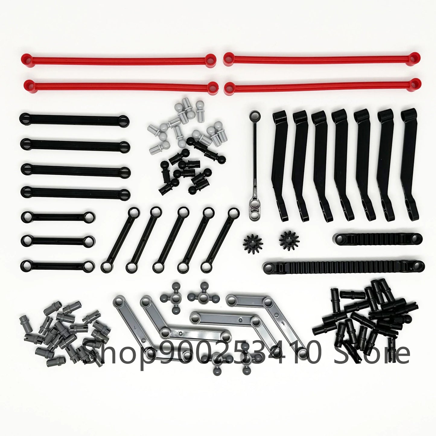 High-Tech Plastic Building Blocks Bricks Car Gear Link Liftarm Beam Cross Axle DIY Assembling MOC Bulk Technology Set Toys