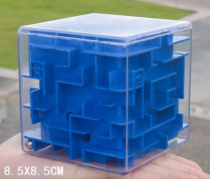 Mini Burn Brain Color 3D Puzzle Cube Maze Box Bead Magic Game intelligent Educational Pocket Fingertip Toy Gift for Kid Adult