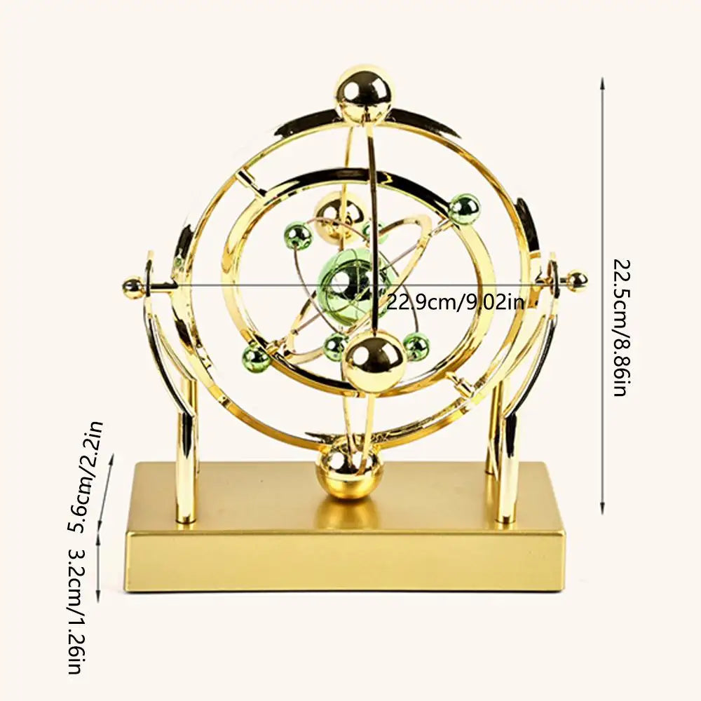 Celestial Orbit Pendulum Perpetual Motion Machine, Kinetic Art Desk Decor, Astronomy Model Creative Home Rotary Decoration Desk