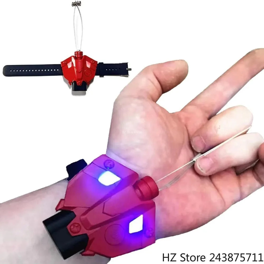 Spider Web Launcher with light String Shooters Toy Gadgets String Shooter Superhero Role-Play Cool Stuff Fun Toys Halloween Gift