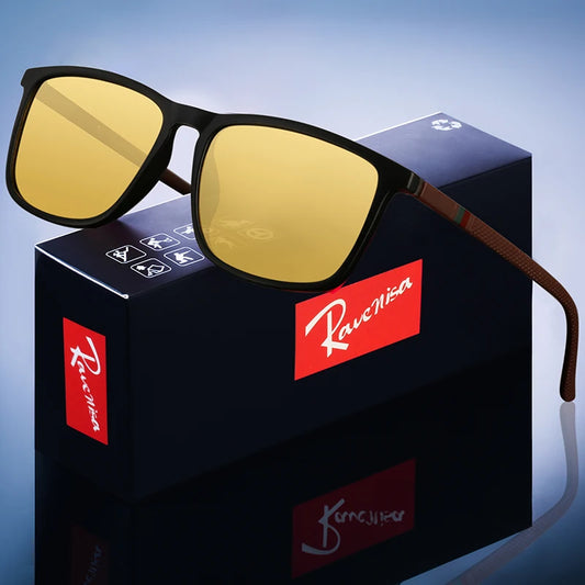 Fashion Men  Night Vision Glasses Women  Yellow Lens Anti-Glare Goggle Night Driving Sunglasses Eyewear  UV400