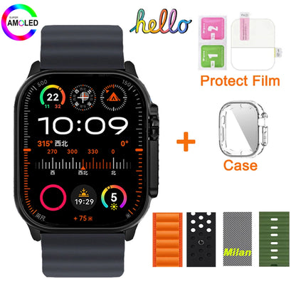 2025 Hello Watch 3 Plus Ultra Upgrade SmartWatch Original 49mm AMOLED 4G ROM NFC GPT Compass Photo Album Local Music Men Watch
