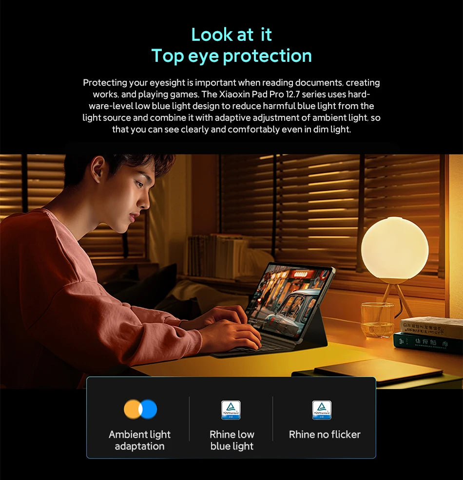 Original CN Version Lenovo Xiaoxin Pad Pro 12.7 2025 Pads MTK Dimensity 8300 144Hz 128GB 256GB 10200mAh 45W Charging GPS Tablet