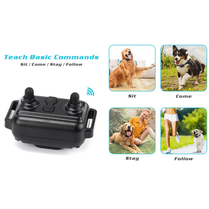 800m Electric Dog Training Collar Detachable Bark Rechargeable Anti Barking Shock Vibration Reflective Collar for All Dogs Pet