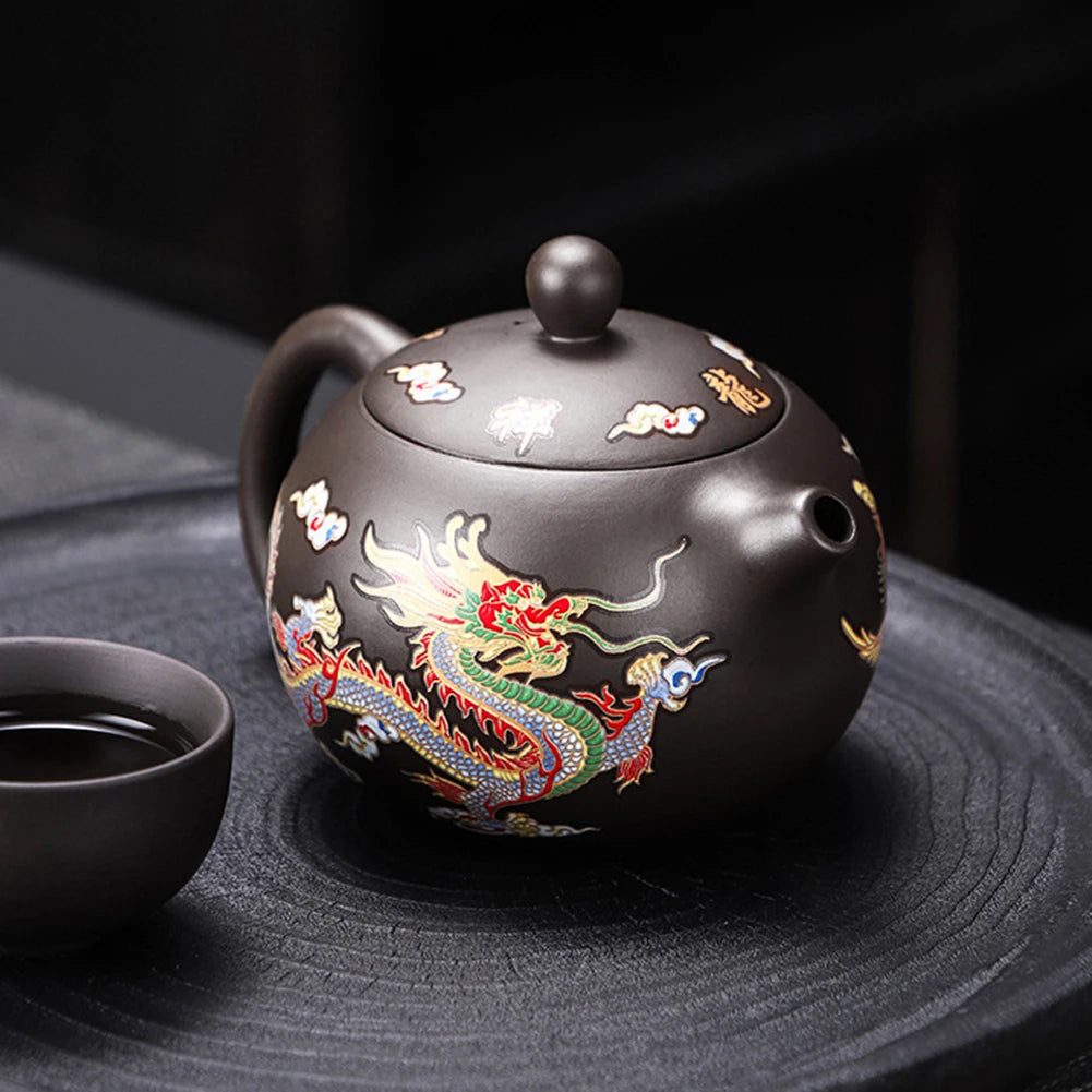Chinese Style Color-changing Purple Clay Teapot Anti-Scald Handle Tea Brewer Teapots Kettle Gift Tea Set Ceramics And Pottery