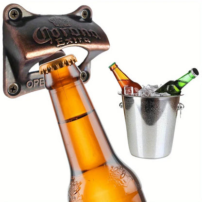 1/2/4/8pcs Bottle Opener Wall Mounted Retro BBQ DIY Solid Beer Opener Tools Bar Decorative Beer Opener Kitchen Gadgets