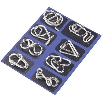 Creative IQ Metal Brain Teaser Puzzle – Magic Baffling Game Toy for Kids & Adults