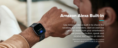 Versa 2 Smartwatch – Heart Rate, Voice Assistant, Sleep & Swim Tracking, Black/Carbon