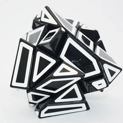 Lefun FangCun Ghost 6cm Cube Magico 3x3 Strange-shape Cube Magic Puzzle Hollow Sticker SpeedCube Educational Toys Ghost Cube