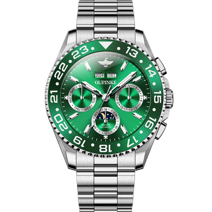 OUPINKE 3271 Original Waterproof Watch For Man Stainless Steel Strap Fashion Automatic Mechanical Wristwatch Luxury Men Gift