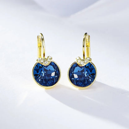 Fashion Small Bella Boucle D'oreille Femme made with Crystal from Austria for Women Wedding Party Jewelery Accessory Bijoux Gift