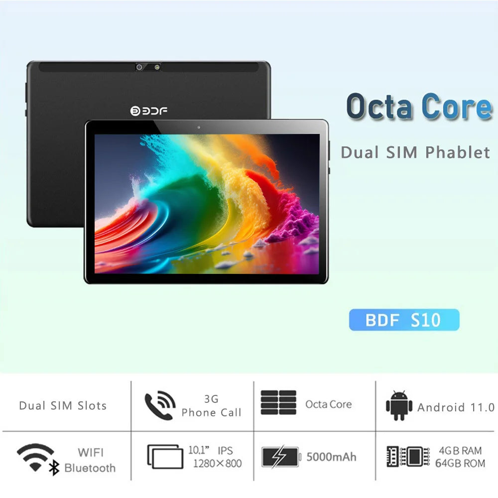 New Original Pad 10.1 Inch Tablet Pc Android Global Version Octa Core 4GB RAM 64GB ROM WiFi Dual SIM Phone Call Tablets 5000mAh