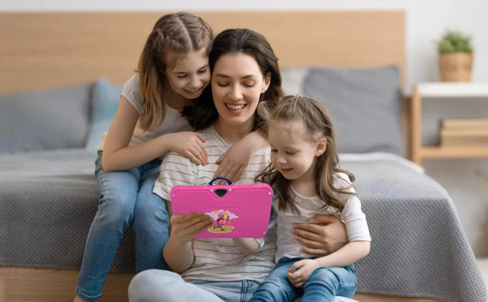 Kids Tablet 7 Inch Cartoon Pattern - Quad Core 4GB RAM 64GB ROM Android Learning Education Games Gift