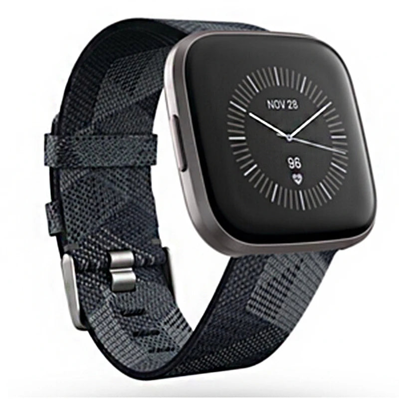 Versa 2 Smartwatch – Heart Rate, Voice Assistant, Sleep & Swim Tracking, Black/Carbon