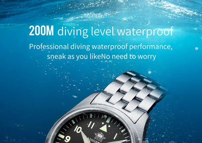 ADDIESDIVE Watches For Men Luxury Business Leisure Automatic Mechanical Men's Watch Fluorescent Waterproof NH35A 316L Stainless