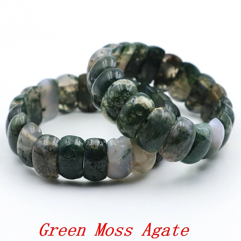 Natural Amethyst Gemstone Beads Bracelet Energy Stone Chakras Elastic Rope Healing Crystal Bangle Jewelry Woman Birthstone Gifts