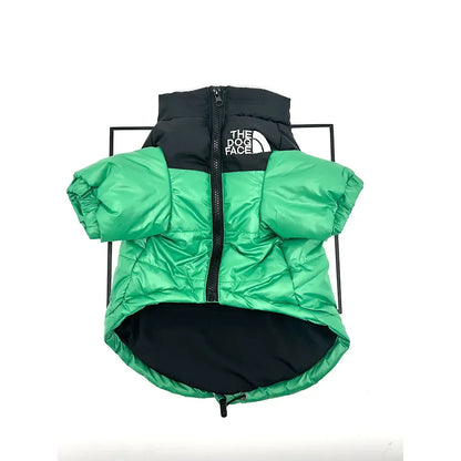 The Dog Face Winter Pet Dog Down Jacket Clothes for Small Medium Dogs Warm Thick White Duck Down Vest French Bulldog Puppy Coat