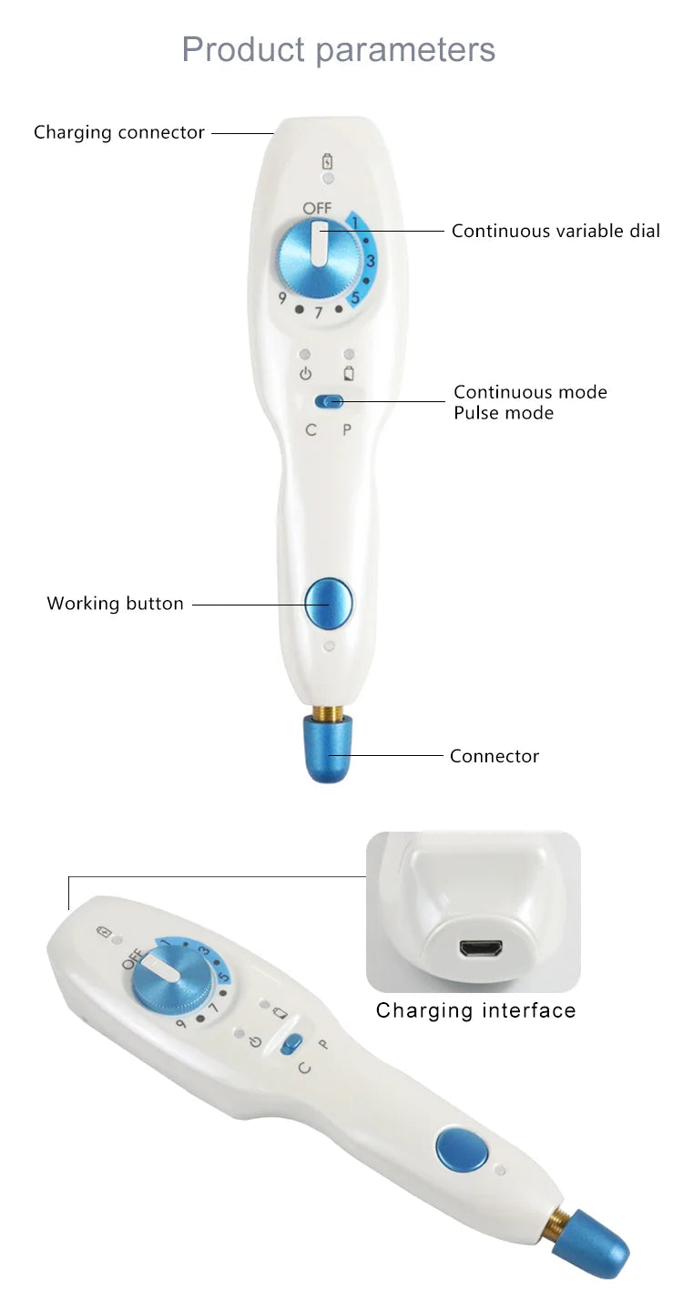 Plasma Pen Cold Skin Tag Wart Remover Dark Spot Fibroblast Therapy Eye Lift Skin Tightening Beauty Device