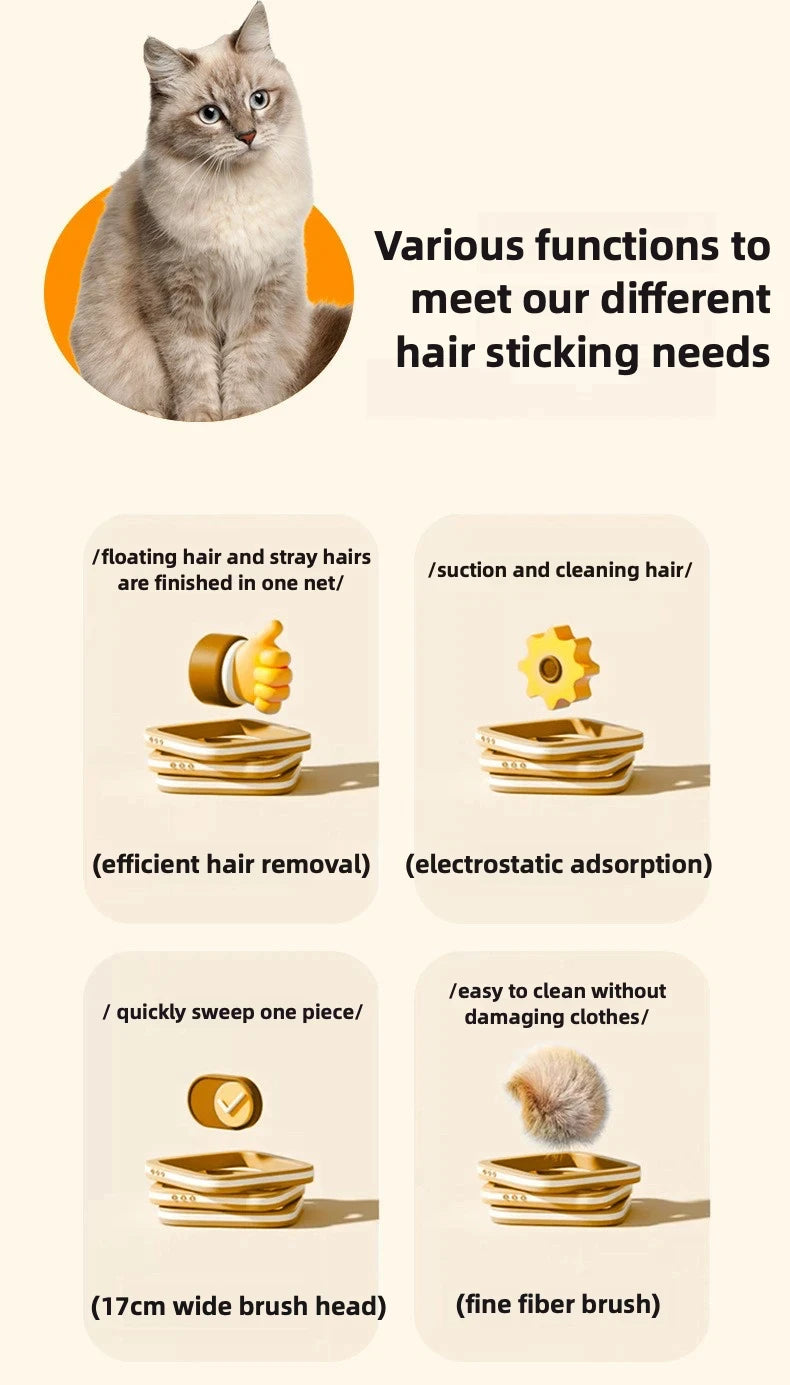 Pet Hair Remover Roller,Reusable Animal Wool Collector for Dogs and Cats,Easy to Clean Pet Hair from Carpet,Furniture,and Sofa