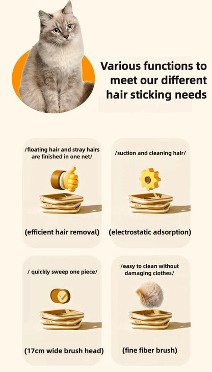 Pet Hair Remover Roller,Reusable Animal Wool Collector for Dogs and Cats,Easy to Clean Pet Hair from Carpet,Furniture,and Sofa