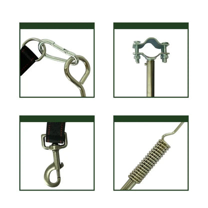 Adjustable Elastic Bike Leash Dog Stick Pet Traction Outdoor Cycling Dog Walking Buffer Stretchable Dog Leash Bike Accessory