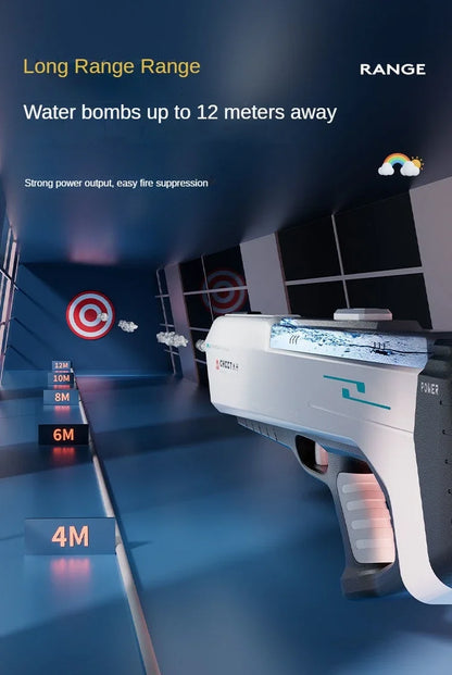 Automatically Water High Pressure Electric Water Gun Toys for Kids Summer Outdoor Pool Fight Games Children Water Toys Gift