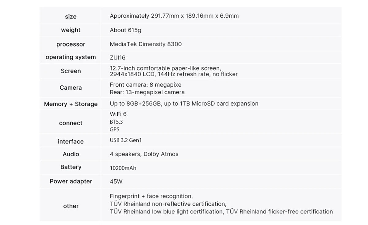 New Lenovo Xiaoxin Pad Pro 12.7 2025 Soft Light Edition Screen 10200mAh Dimensity 8300 Comfortable Visual Tablet Android PC